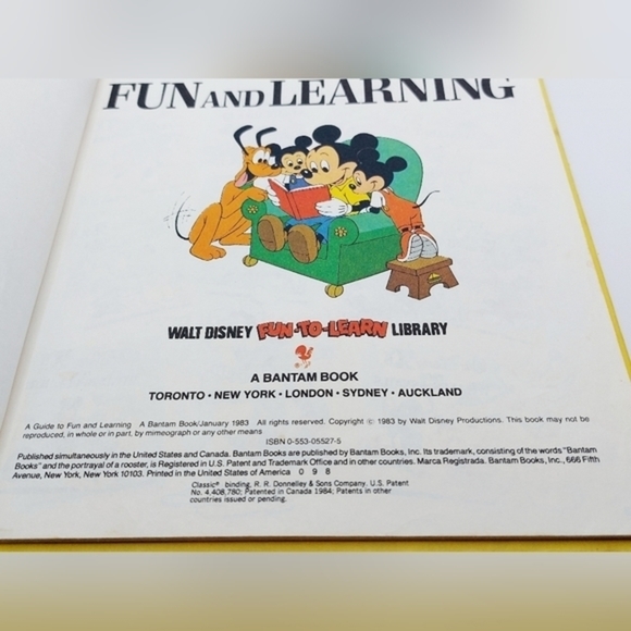 Vintage 1983 Disney Learning Book for Children - Picture 6 of 8